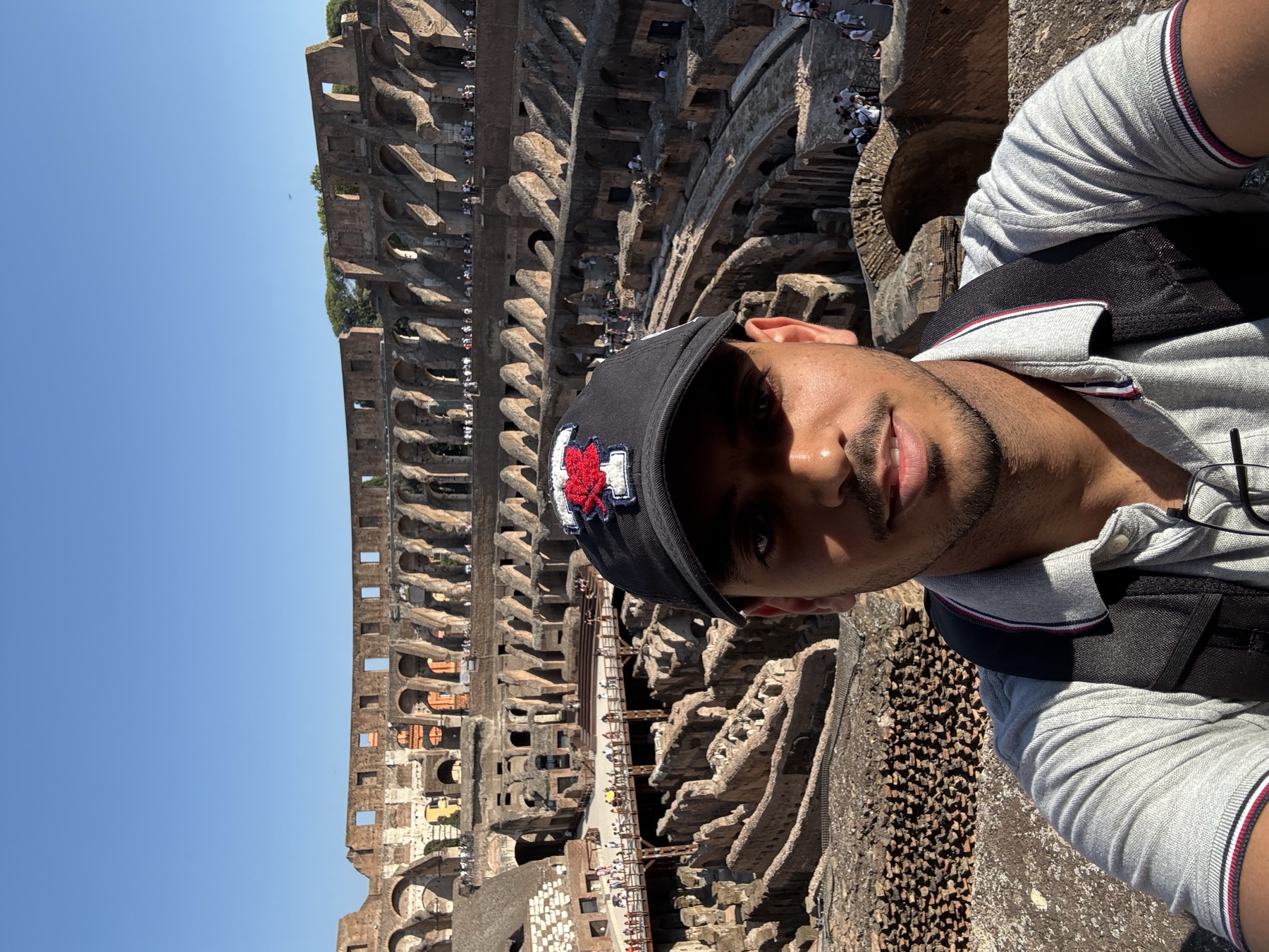 Colosseum interior arena floor view