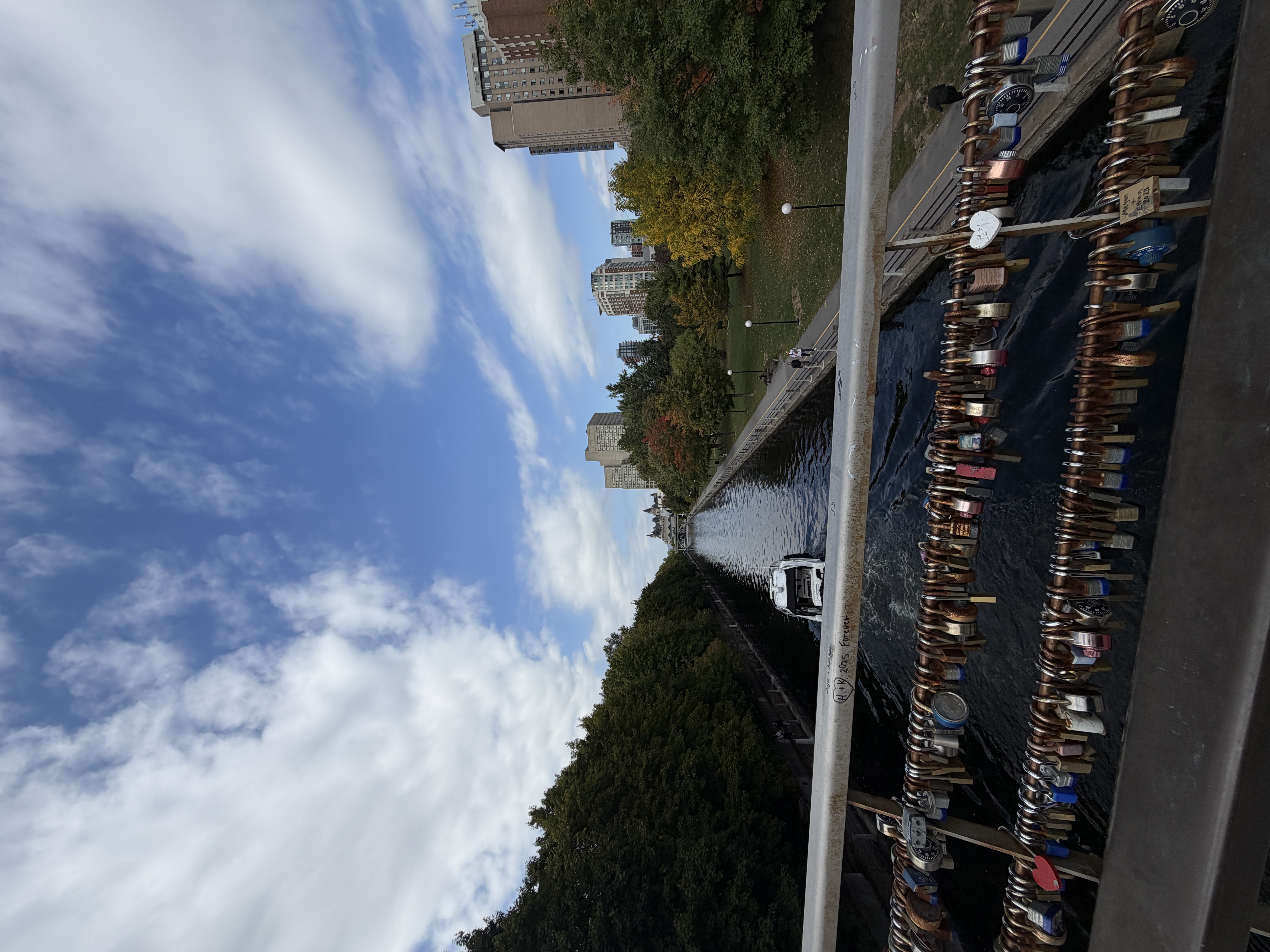 Rideau Canal locks near uOttawa bridge